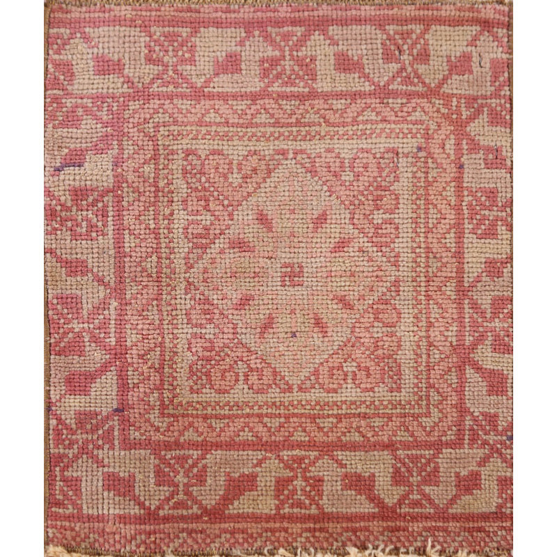 Tapis carré carré en laine Anatolian