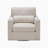 Darrielle 35" Modern & Contemporary Swivel Armchair with Boucle Fabric Upholstery, 360-Degree Swivel, Foam over Pocket Coils-1915572326