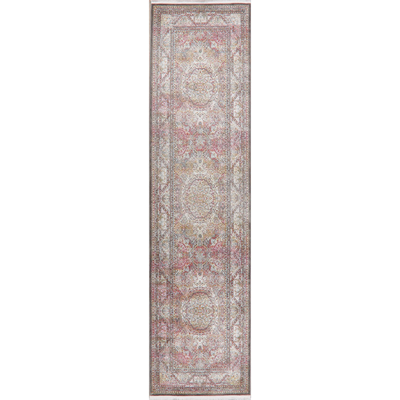 Tapis beige Cainwood, Tapis de couloir 3 pi x 12 pi