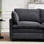 Grand velours en forme de U - 2 avec mousse confortable et coussins à ressorts ensachés, 2 coussins lombaires, assise profonde-241154121