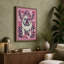 Bulldog in Bloom Eclectic - Wrapped Canvas-1730477388-1730477404