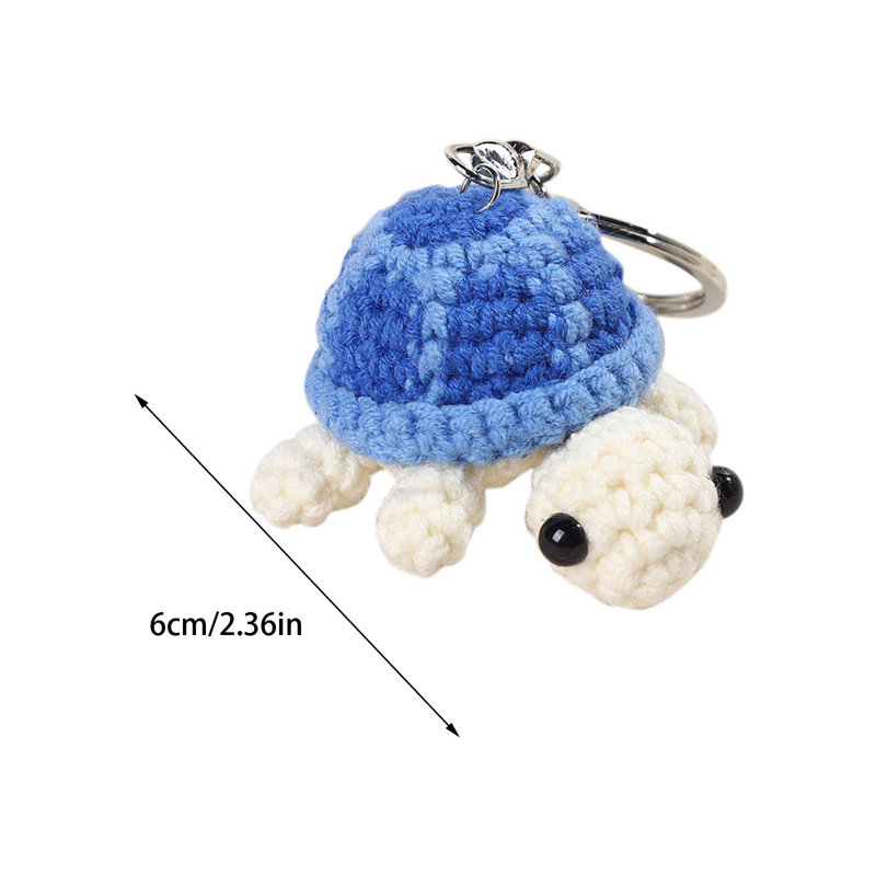 Porte-clés en forme de tortue porte-clés, Bleu