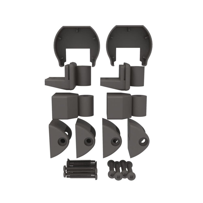 Matte Bronze Aluminum Angle Brackets for Deck Stairs