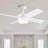 44 In Intergrated LED Ceiling Fan with ABS Blade-103308731