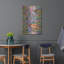 Art mural en métal luxueux «Green Eyes2» par Noemi Ibarz, 24 po x 36 po-101657394