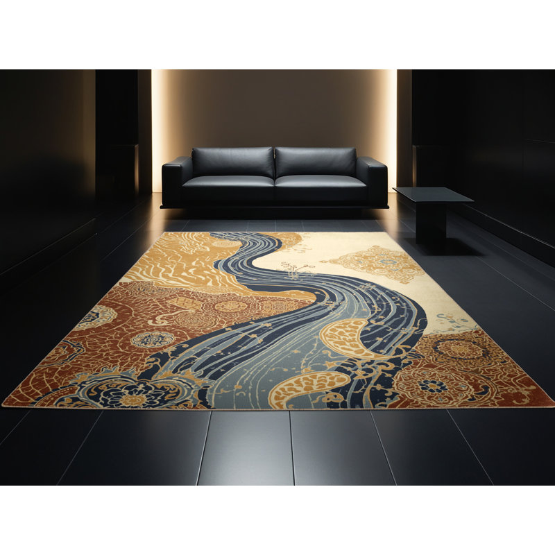 Tapis oriental doux et moelleux Kamena, 8 x 10