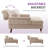 Erbes 37.01" W Chenille Upholstered Solid Wood Chaise Lounge-466846013