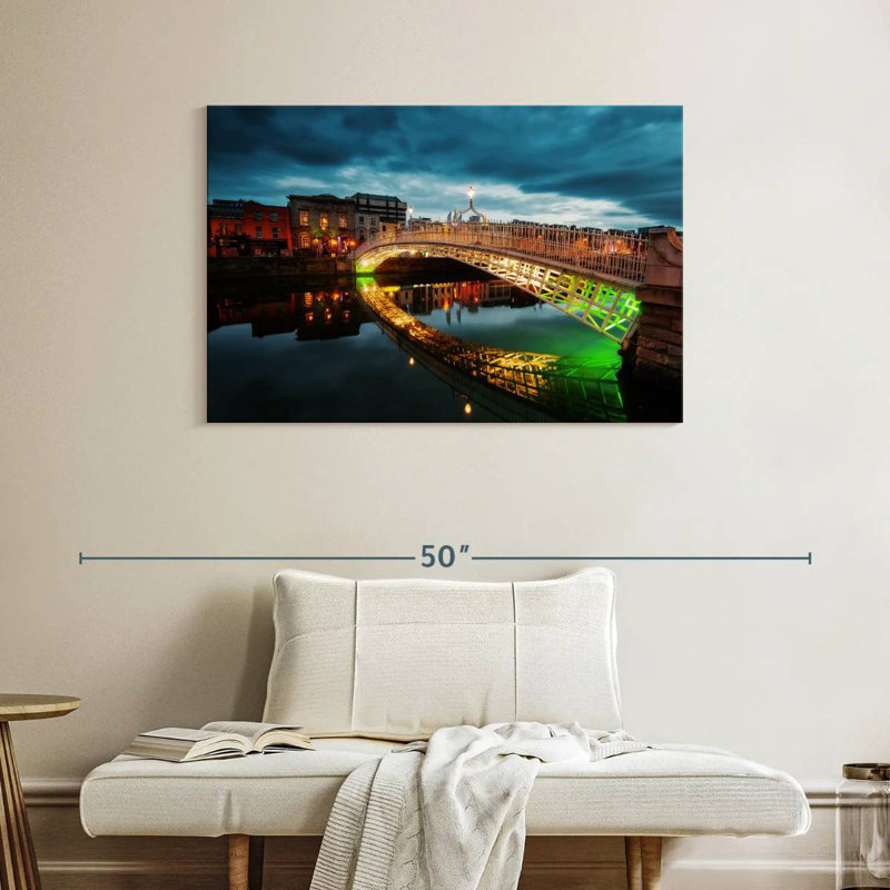 Vanna Ha'penny Bridge, Dublin, H 26 po x l 39 po