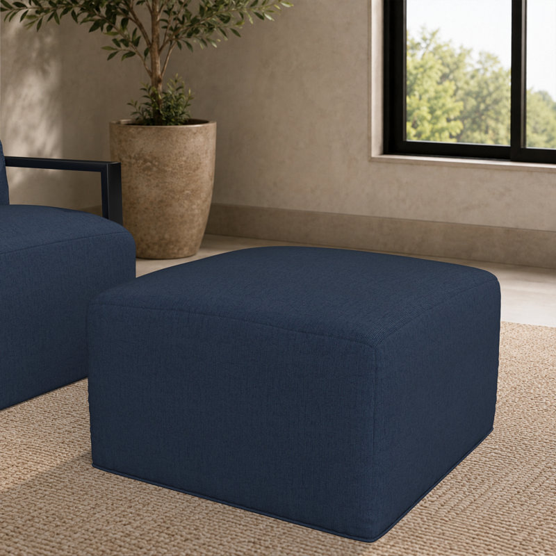Repose-pieds Eliana Sunbrella, Spectre indigo Sunbrella®