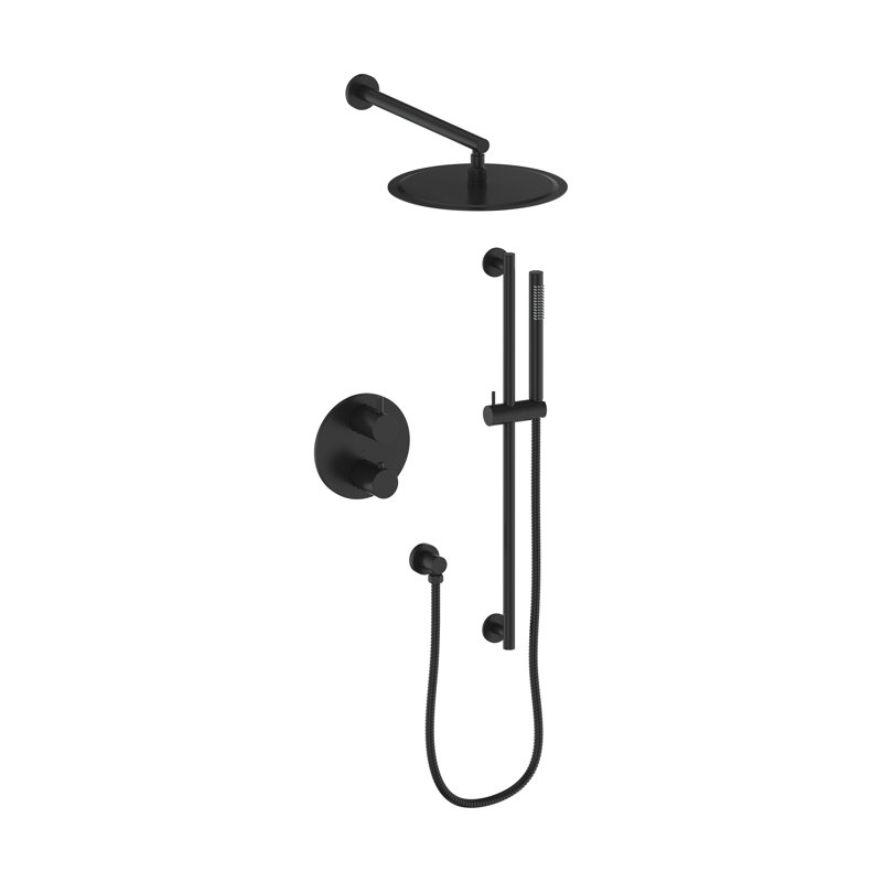 ZLINE Autograph Edition Emerald Bay Thermostatic Shower System, Matte Black