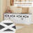 2 Tier Shoe Storage Bench with Doors, 59" Farmhouse Shoe Bench with Padded Cushion, 12 Pairs of Bed End Bench, Entryway Bench with Storage for Bedroom, Living Room, Brown And White-126660383-118881500