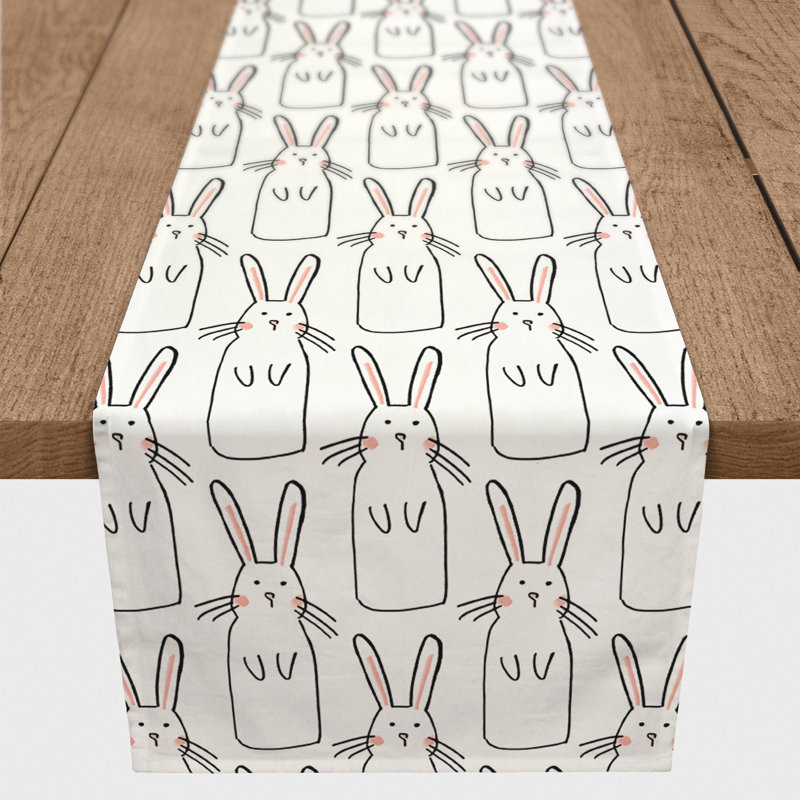 Crysta Rectangle Easter Polyester Table Runner, 90" x 16"