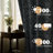 Blackout Floral Rod Pocket Curtains-807790122-828953240