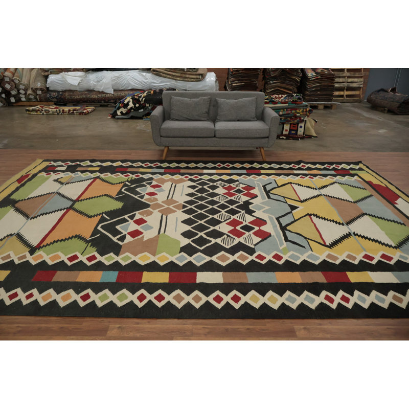 Tapis artistique Kilim 10 x 14 Une touche de couleur pour n'importe quelle pièce