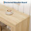 Buffet moderne en bois - 2 portes en verre, amplement de rangement et de présentation - Console pour la salle à manger, la cuisine, le salon, le café-bar - Couleur: bois, spécifications: 2 portes en verre