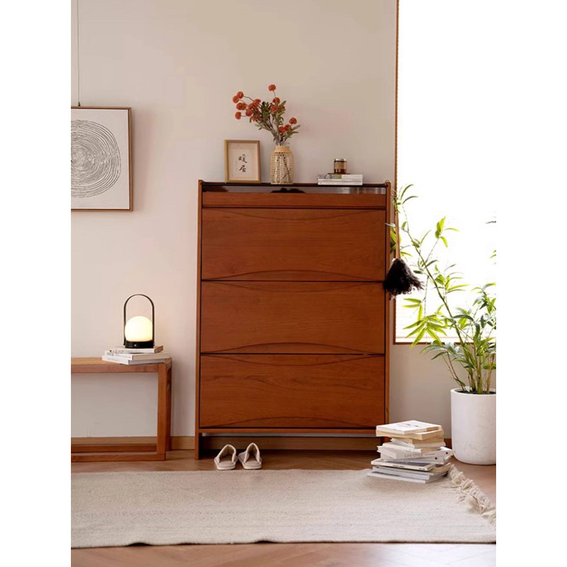 Armoire à chaussures 3 portes Mid-Century