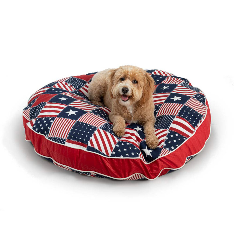 Lit pour chien solarium intérieur / extérieur Snoozer - Collection Wag, Moyen (l 35 po x P 35 po x H 4 po), Patchwork
