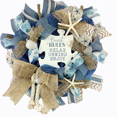 Couronne de jute 16 "Beach Rules
