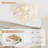 Babson 20" Flush Mount Smart Caged Distressed White Ceiling Fan with Light and Remote Control