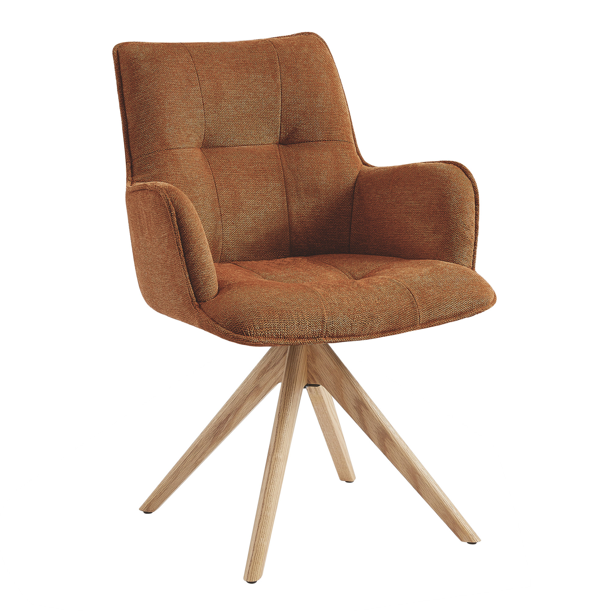 Swivel Office Chair, Orange