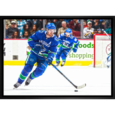 Daniel Sedin 20 x 29 Canucks de Vancouver, toile encadrée