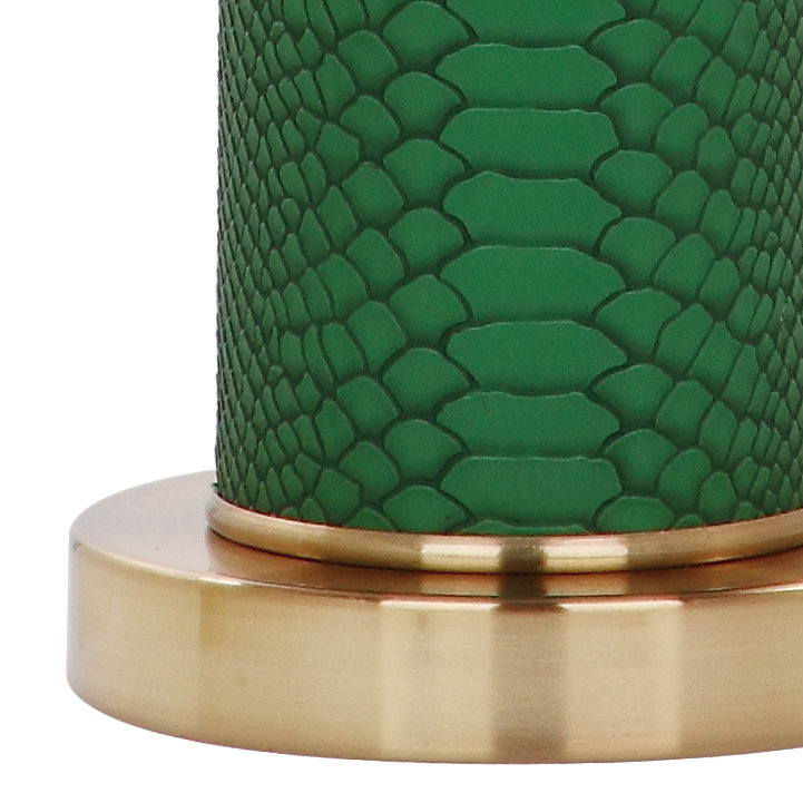 Ingertha Metal Table Lamp, Dark Green