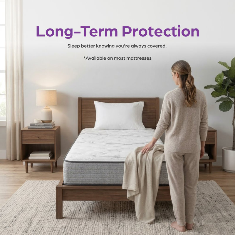 10"/14" Firm Hybrid Mattress - Sleep by Wayfair™, Extra-long Twin, Gray Waves, 14"