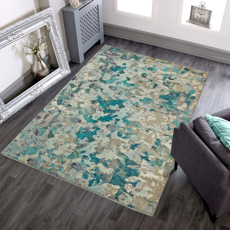 Colombard Abstract Area Rug, Rectangle 80 x 150cm