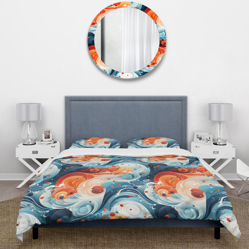 Ensemble de housse de couette Magel, Housse de couette pour très grand lit et 2 très