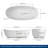 Forma 73'' Freestanding Tub Solid Surface Freestanding Deep Soaking Bathtub-133578052