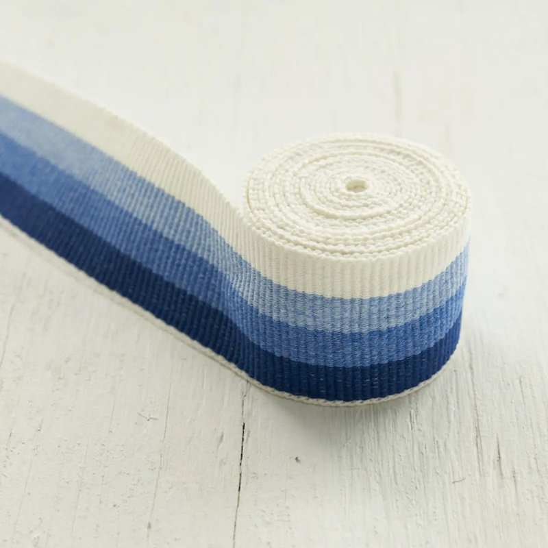 Ombre Tape Indoor/Outdoor, Blue/ Medium Blue/ White