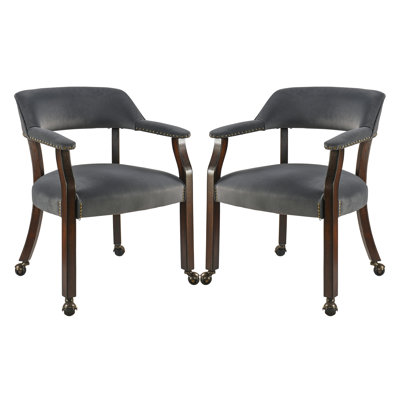 Fabric Dining Chairs With Arms And Casters