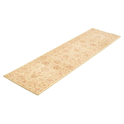 Tapis intérieur en laine de couloir 2 pi 8 po x 9 pi 10 po one-of-kind-noué la 2010 ushak Fonio