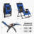 Oversized Outdoor Reclining Chair Patio Zero Gravity Chaise Lounge Folding Chair with Quilted Cushion Adjustable Headrest-886745419