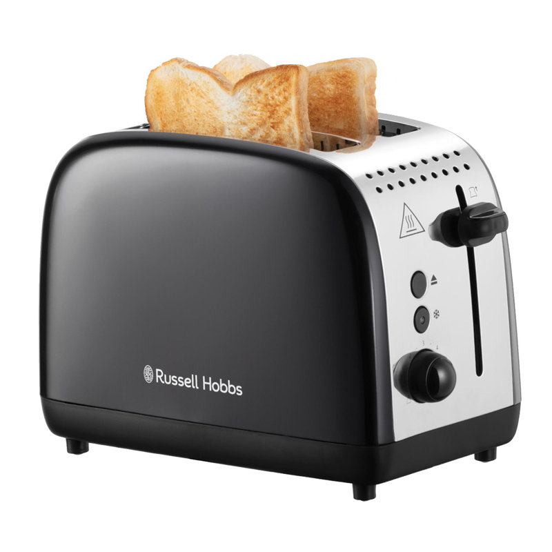 Russell Hobbs 2 Slice Lift & Look Toaster, Black