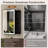 	Frameless LED Lighted Bathroom Medicine Cabinet with Dimmable Light, Tempered Glass, Build-in Outlet-1340850923-1340850920