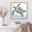 «Boho Shells I Sea Turtle» par Tre Sorelle Studios, reproduction d'art sur toile encadrée-106889352