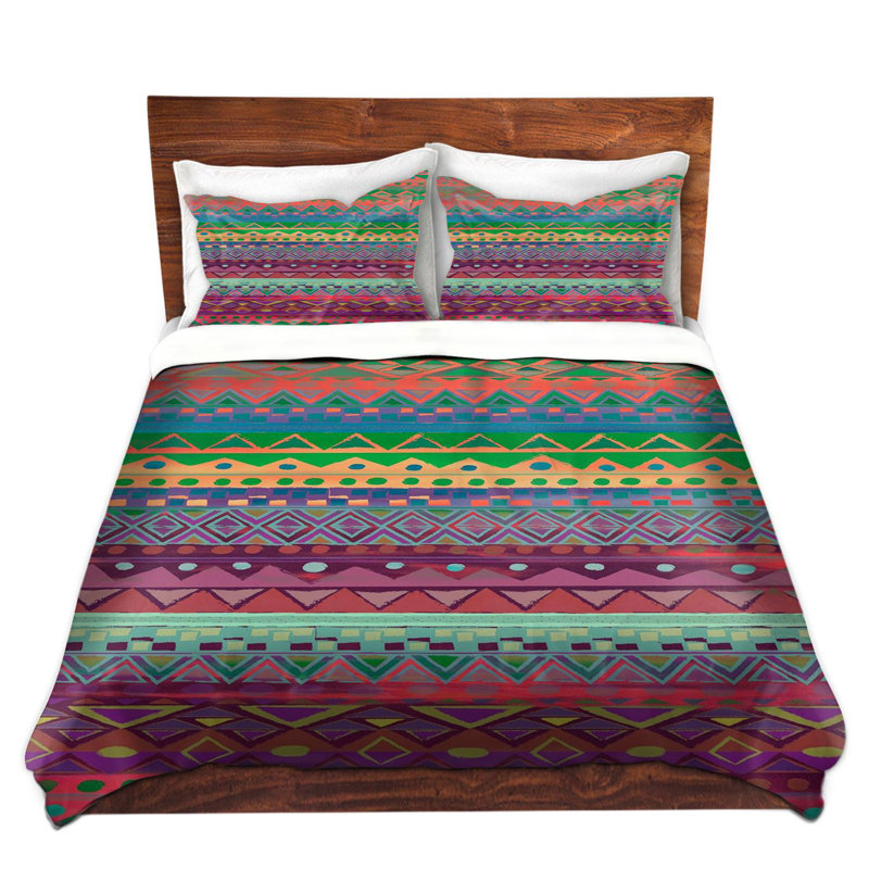 Ensemble de housse de couette ethnique brazalet, 1 housse de couette grand + 2 taies standards
