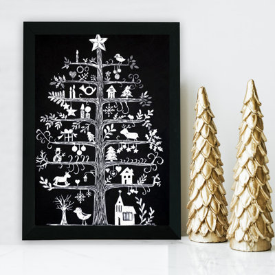 Decorative Framed MDF Painting