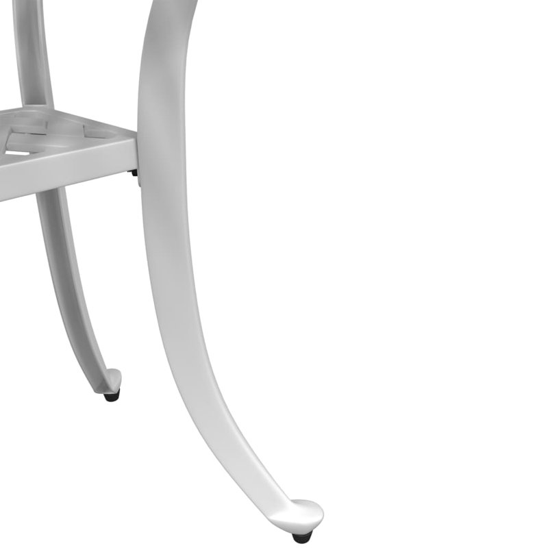 Angalena Round Outdoor Dining Table , 48cm cm W 48cm cm D, White/White