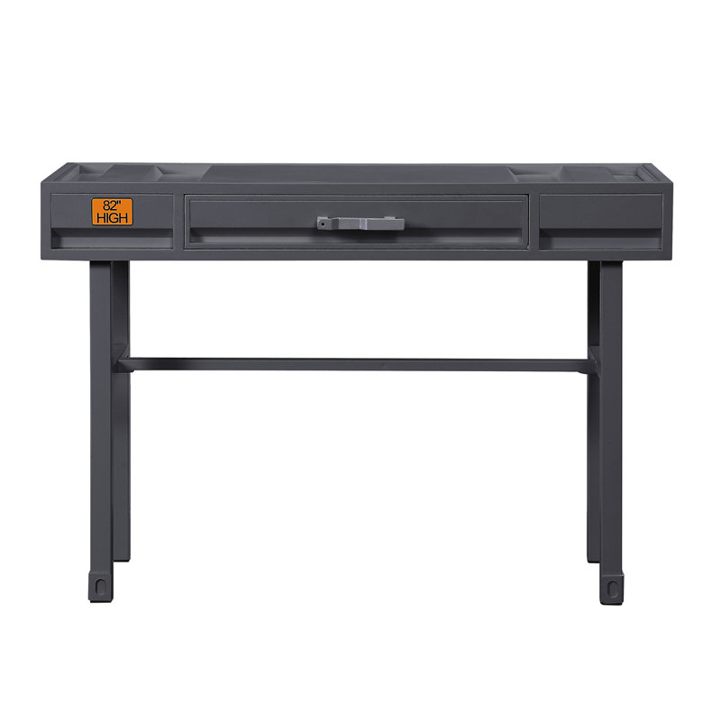 Writing Desk, 30.5" H x 47.5" W x 17.5" D, Gunmetal