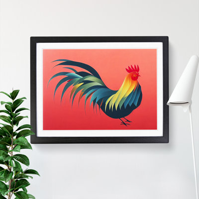 Magnetic Rooster - Framed Print