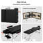 206cm Rectangular Adjustable Folding Table