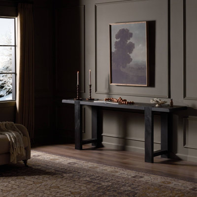 Matei Console Table-Smoked Black