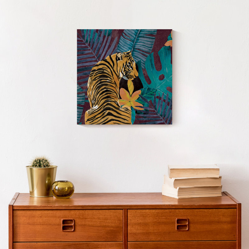«Jungle Tiger», reproduction sur toile, H 12 po x l 12 po x P 1,25 po