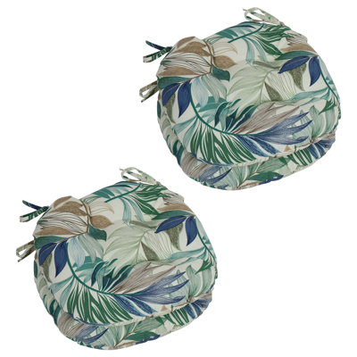 16-Inch Round Outdoor Tufted Chair Cushions (Set Of 4)