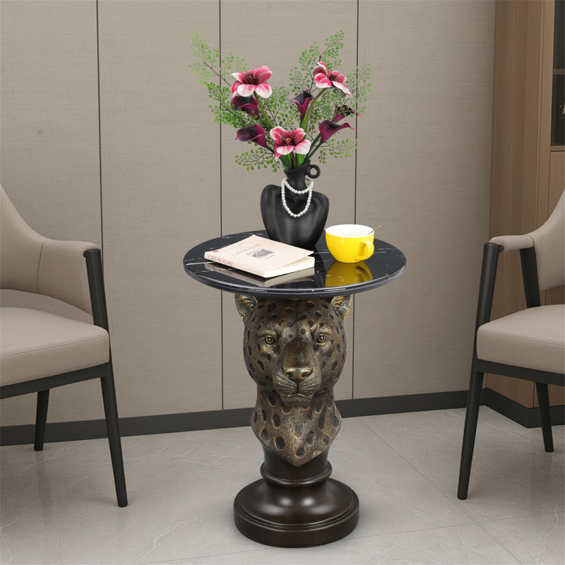 Table d'appoint Leopard Head