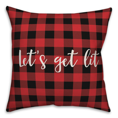  Coussin «Let's Get Lit in Buffalo»