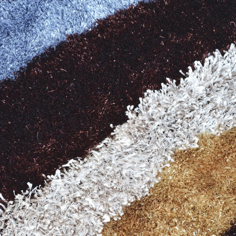 Tapis de style moderne bleu/noir Amaris