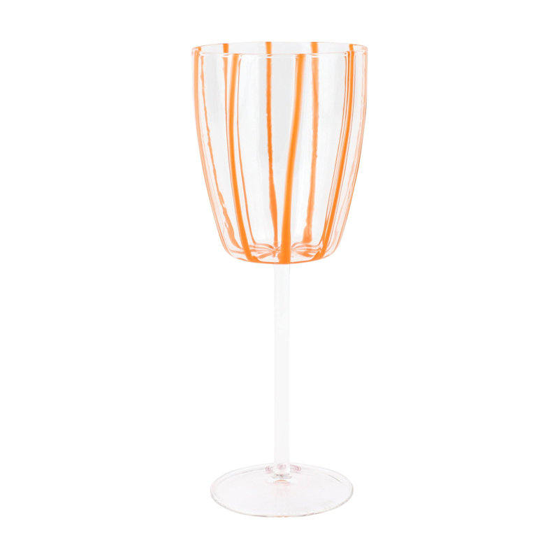 Verre à vin Nuovo, Transparent / orange